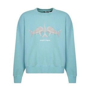 Palm Angels Blue Cotton Sweatshirts - NWT